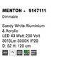 Kruhová - NV 9147111 Závěsné svítidlo MENTON bílý hliník a akryl LED 43W 230V 3000K IP20 stmívatelné - NOVA LUCE - foto 9