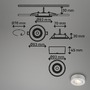 Bodová - BRI 7991014 LED vestavné / přisazené bodové svítidlo – pr.90mm, 5W, 230V, teplá bílá, nastavitelné, matný chrom - BRILONER - foto 9