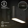 Nepřímé osvětlení - BRI 3878015 AKCE - Chat nástěnné svítidlo - 3W, 270lm, bezdrátová, LED, s pohybovým čidlem, černá - BRILONER - foto 9