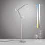 Stojací lampy - PN 304-55 LED stojací svítidlo SAMSKY, stříbrná, stmívatelné, nastavitelná výška, CCT nastavení teploty barvy, 2700-5000K - PAUL NEUHAUS - foto 9
