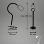 Stolní lampy s klipem - BRI 2176016 Fleks lampička na stůl, nastavitelná, s klipsem, bílé - BRILONER - foto 9