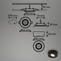 Bodová - BRI 7991015 LED vestavné / přisazené bodové svítidlo – pr.90mm, 5W, 230V, teplá bílá, nastavitelné, černé - BRILONER - foto 9