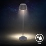 Stojací lampy - BRILO 1238015 nabíjecí stojanová lampa Riffle - 124 cm, 4,2W, 400lm, LED, bezdrátová, stmívatelná, dotykový vypínač, antracit - BRILO - foto 9