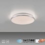 Kruhová - LD 14293-21 KYLE LED stropní svítidlo průměr 28cm stříbrné hvězdné nebe krokově stmívatelné 3000K - JUST LIGHT - foto 9