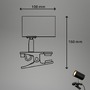 Stolní lampy s klipem - BRI 2766015 Klem lampička na stůl, nastavitelná, s klipsem, černá - BRILONER - foto 9