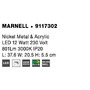 Nad obrazy/zrcadla - NV 9117302 Nástěnné svítidlo nad obrazy MARNELL kov barvy nikl a akryl LED 12W 230V 3000K IP20 - NOVA LUCE - foto 9