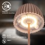 Stolní lampy dekorační - BRILO 7552010 Nabíjecí stolní lampa Riffle Mini - 20 cm, 1,5W, 150lm, LED, stmívatelné, dotykový vypínač, hnědé - BRILO - foto 9
