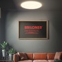 Kruhová - BRILO 3835016 Rowny LED stropní svítidlo do koupelny, dálkový ovladač, stmívatelné, CCT ovladač, přímé a nepřímé osvětlení, kruhové 45 cm, bílé - BRILO - foto 9