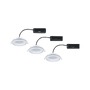 Koupelnová - P 92248 LED vestavné svítidlo Sormus 3ks sada IP65 kruhové 100mm 3x4,8W / 1,5W / 230V 3000K bílá - PAULMANN - foto 9