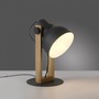 Stolní lampy dekorační - LD 15746-18 CUP 2.0 stolní lampa černá dřevo z akácie nastavitelná výška industriální - JUST LIGHT - foto 9