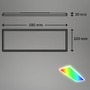 Hranatá - BRILO 7404-016 Ultraploché RGB/W-svítidlo LED panel s přímé a nepřímé osvětlení, 42 cm, LED, 22 W, 3000 lm, bílé - BRILO - foto 9