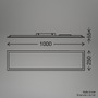 Hranatá - BRILO 7667016 BRILONER Simple svítidlo LED panel 100x25 cm - 22W, 2300lm, neutrální bílá, IP44, bílé 7667016 - foto 9