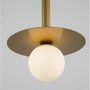 Subtilní - NV 9043311 Závěsné svítidlo PIELO mosazný zlatý kov opálové sklo G9W 1x5W 230V IP20 bez žárovky - NOVA LUCE - foto 9