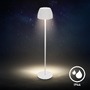 Stojací lampy - BRILO 1238016 nabíjecí stojanová lampa Riffle - 124 cm, 4,2W, 400lm, LED, bezdrátová, stmívatelná, dotykový vypínač, bílá - BRILO - foto 9