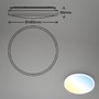 Kruhová - BRILO 3831016 BRILONER Pulup LED stropní svítidlo, plynule stmívatelné, dálkový ovladač, bílé 3831016 - foto 9