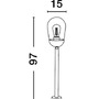Sloupková - NV 9060196 Venkovní sloupkové svítidlo OMIKA tmavě šedý hliník a čiré sklo E27 1x12W 220-240V bez žárovky IP54 - NOVA LUCE - foto 9