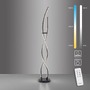Stojací lampy - PN 998-18 LED stojací svítidlo černé zakřivené stmívatelné dálkový ovladač CCT 2700-5000K - PAUL NEUHAUS - foto 9