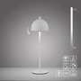 Stolní lampy dekorační - LD 19244-16 Kolekce Schöner Wohnen LED bateriové stolní svítidlo BELLIES, bílá, nabíjecí přes USB, 3000K - JUST LIGHT - foto 9