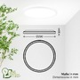 Kruhová - BRILO 7546016 Tava A LED stropní svítidlo, třída A, přímé a nepřímé osvětlení, 50.000h, kruhové 29 cm, bílé - BRILO - foto 9
