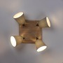 Bodová - LD 11583-79 GREEN MICH LED nástěnné svítidlo přírodní dřevo 4 ramenné hranaté látkové stínidlo - LEUCHTEN DIREKT / JUST LIGHT - foto 9