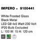 Podélná - NV 9100441 Závěsné svítidlo IMPERO bílé matné sklo černý kov G9 4x5W 230V IP20 bez žárovky - NOVA LUCE - foto 9
