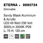 Dekorativní - NV 9990734 Závěsné svítidlo ETERNA černý hliník a akryl LED 40W 230V 3000K IP20 stmívatelné - NOVA LUCE - foto 9