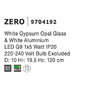 Koule - NV 9704192 Závěsné svítidlo ZERO bílá sádra opálové sklo a bílý hliník G9 1x5W IP20 220-240V bez žárovky - NOVA LUCE - foto 9