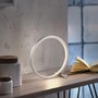 Stolní lampy dekorační - LD 15395-21 MINI RITUS LED stolní lampa stříbrný kruh minimalistické šňůrový vypínač 3000K - JUST LIGHT - foto 9