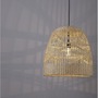 Kónická - NV 9586504 Závěsné svítidlo MARLO přírodní ratan černý kabel E27 1x12W 230V IP20 bez žárovky - NOVA LUCE - foto 9