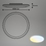 Kruhová - BRILO 3834016 Rowny LED stropní svítidlo do koupelny, dálkový ovladač, stmívatelné, CCT, přímé a nepřímé osvětlení, kruhové 35 cm, bílé - BRILO - foto 9
