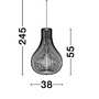 Kónická - NV 9138061 Závěsné svítidlo SOHO přírodní dřevo hnědý textilní kabel dřevěná rozeta E27 1x12W 230V IP20 bez žárovky - NOVA LUCE - foto 9