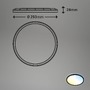 Kruhová - BRILO 7079-015 Slim CCT svítidlo LED panel, pr. 29,3 cm, 18 W, černá - BRILO - foto 9