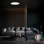 Kruhová - BRILO 3064-015 Hvězdné nebe CCT LED stropní svítidlo, pr. 33,3 cm, 24 W, 2500 lm, černá - BRILO - foto 9
