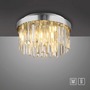 Dekorativní - LD 15048-17 Křišťálové stropní svítidlo KULUNKER, chrom 30cm průměr - JUST LIGHT - foto 9