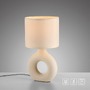 Stolní lampy dekorační - LD 14193-39 CARARA stolní lampa béžová vypínač látkové stínidlo na noční stolek - JUST LIGHT - foto 9