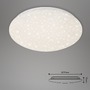 Kruhová - BRILO 3367-216 LED stropní svítidlo hvězdné nebe, CCT, noční světlo, dálkový ovladač, stmívatelné, bílé - BRILO - foto 9