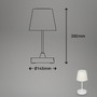 Na stůl - BRILO 7032416 LED venkovní stolní lampa s dotykovým vypínačem, pr.30 cm, LED modul, 3 W, 340 Lm, bílé (starý kód: BRILO 7032-416) - BRILO - foto 9