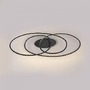 Kruhová - LD 15321-18 LUMACA LED stropní svítidlo černé světelné kruhy do jídelny nebo obývacího pokoje 3000K - JUST LIGHT - foto 9
