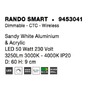 Kruhová - NV 9453041 Stropní svítidlo RANDO SMART bílý hliník a akryl LED 50W 230V 3000K - 4000K IP20 Tuya stmívatelné - NOVA LUCE - foto 9