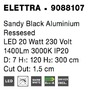 Subtilní - NV 9088107 Závěsné svítidlo ELETTRA černý hliník zapuštěné LED 20W 230V 3000K IP20 - NOVA LUCE - foto 9