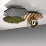 Dekorativní - LD 15199-70X VÝPRODEJ VZORKU - Nástěnné svítidlo GREEN dub přírodní dřevo s akustickým panelem kouřové sklo - JUST LIGHT - foto 9