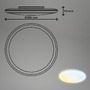Kruhová - BRILO 3834016 Rowny LED stropní svítidlo do koupelny, dálkový ovladač, stmívatelné, CCT, přímé a nepřímé osvětlení, kruhové 35 cm, bílé - BRILO - foto 9
