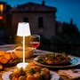 Stolní lampy dekorační - BRILO 7517016 Cilano RGBW stolní bezdrátová lampa IP44, stmívatelná, vč. nabíjecí základny, bílá - BRILO - foto 9