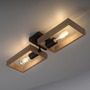 Hranatá - LD 15657-18 FRANKY LED stropní svítidlo, černá, dřevěný rám, kov, 2 ramenné stropní svítidlo - LEUCHTEN DIREKT / JUST LIGHT - foto 9