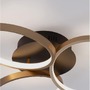Kruhová - NV 9248112 Stropní svítidlo ELIZE černá a mosazná zlatá ocel, hliník a silikon LED 28W 230V 3000K IP20 stmívatelné - NOVA LUCE - foto 9