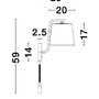 S ramenem - NV 9129330 Nástěnné svítidlo SAGE černý hliník černé stínidlo vypínač na těle E27 1x12W LED 1x3W 220V bez žárovky IP20 čtecí lampička - NOVA LUCE - foto 9
