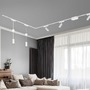 Lištové Briloner 48V - BRILO 8035066 Luxtrail lištový systém, 4x LED spoty, 2x LED závěsná svítidla, do L, bílá - BRILO - foto 9