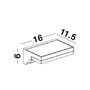 Solární - NV 9190101 Venkovní nástěnné svítidlo DYN antracitový hliník a akrylový difuzor LED 1.5W 3000K 3.7V 110st. IP65 solární / vypínač na těle / pohybové čidlo - NOVA LUCE - foto 9