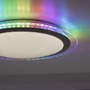 Kruhová - LD 15411-21 CYBA LED stropní svítidlo ploché 45x45cm, kruhové, bílé, stmívatelné, hra barev, CCT LED panel RGB+2700-5000K - LEUCHTEN DIREKT / JUST LIGHT - foto 9