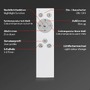 Hranatá - BRILO 3511-019 CCT LED stropní svítidlo, 50 cm, 30 W, 3300 lm, hliník - BRILO - foto 9